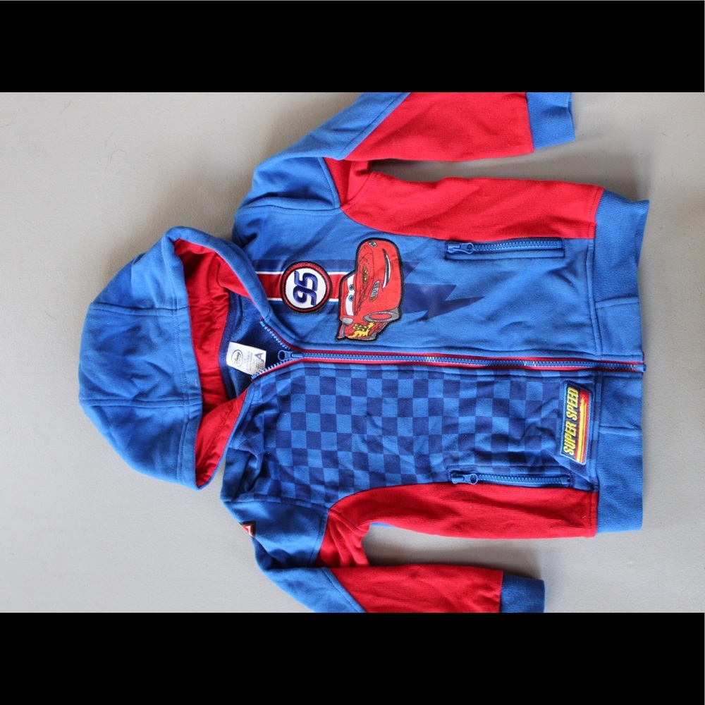 Cars lightening McQueen zip-up hoodie